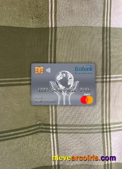 Congo Ecobank bank master debit card photolook